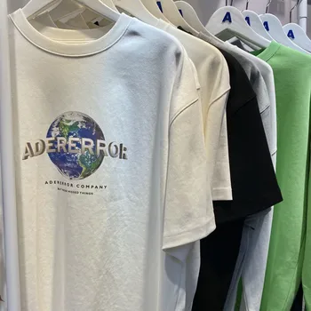 

320g Fabric Thick Adererror Tee Men Women Adererror T-shirts Two Sizes Oversize Ader T-shirt Ader error Top Tees