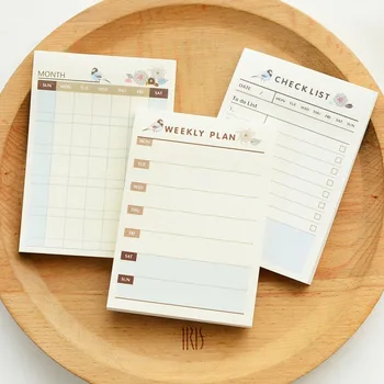 

Memo Pad Kawaii Cute Weekly Monthly Plan Time Schedule Checklist Desk Note Pad Planner Agendas Sticky Notes Memo Pad
