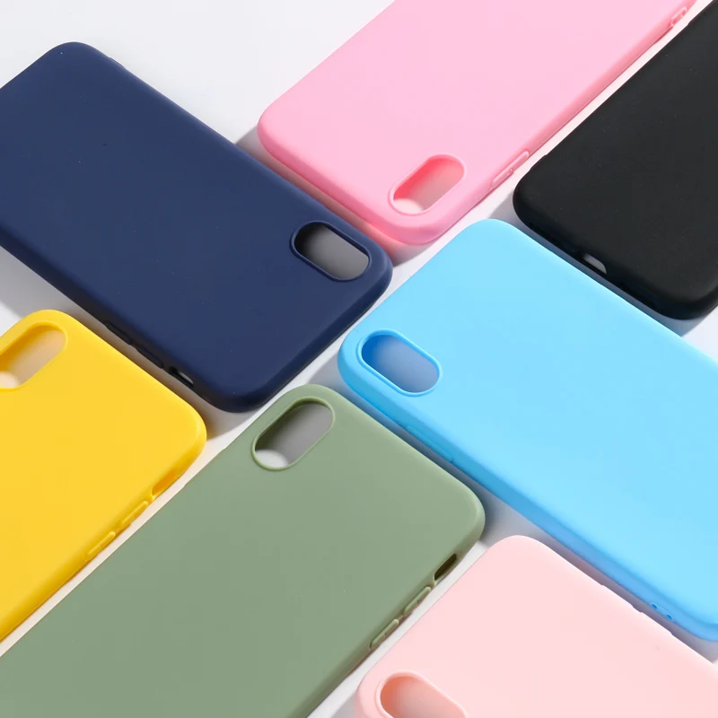 

Case For Oneplus One Plus 6 6T Candy Color Soft Simple Silicone Phone Case cover For Oneplus 7 7pro 1+7 pro 6 6T back Cover Capa