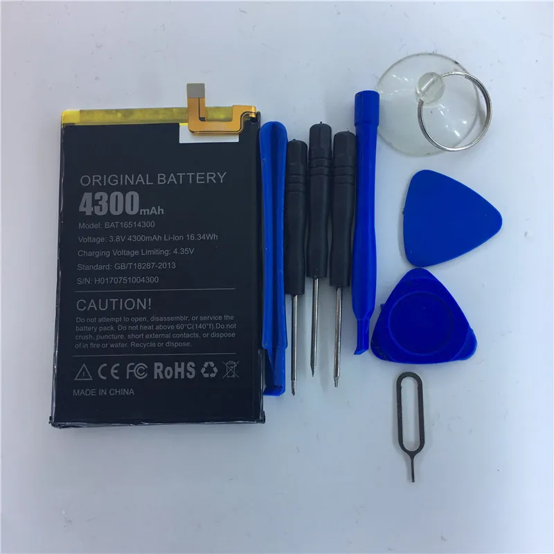 

2023 production date for DOOGEE Y6 MAX battery 4300mAh Long standby time High capacity for DOOGEE BAT16514300 battery