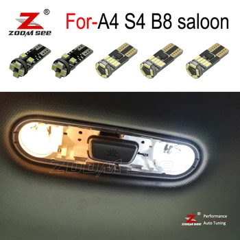 

13pcs LED Interior dome map lights bulb Kit + LED vanity mirror trunk lamp for Audi A4 B8 S4 saloon ( 2009 2012 to 2015 )
