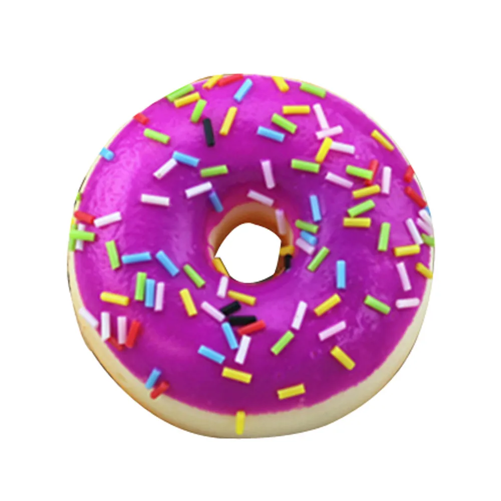 Simulation Donut Squeeze Toy Soft Colourful Doughnut Scented Slow Rising Toys childrens party decorations #A