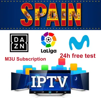 

1 Year Warranty Spain IPTV M3U Movistar LaLiga Eurosport Spanish XXX support Android box Enigma2 IOS Smart TV no APP included