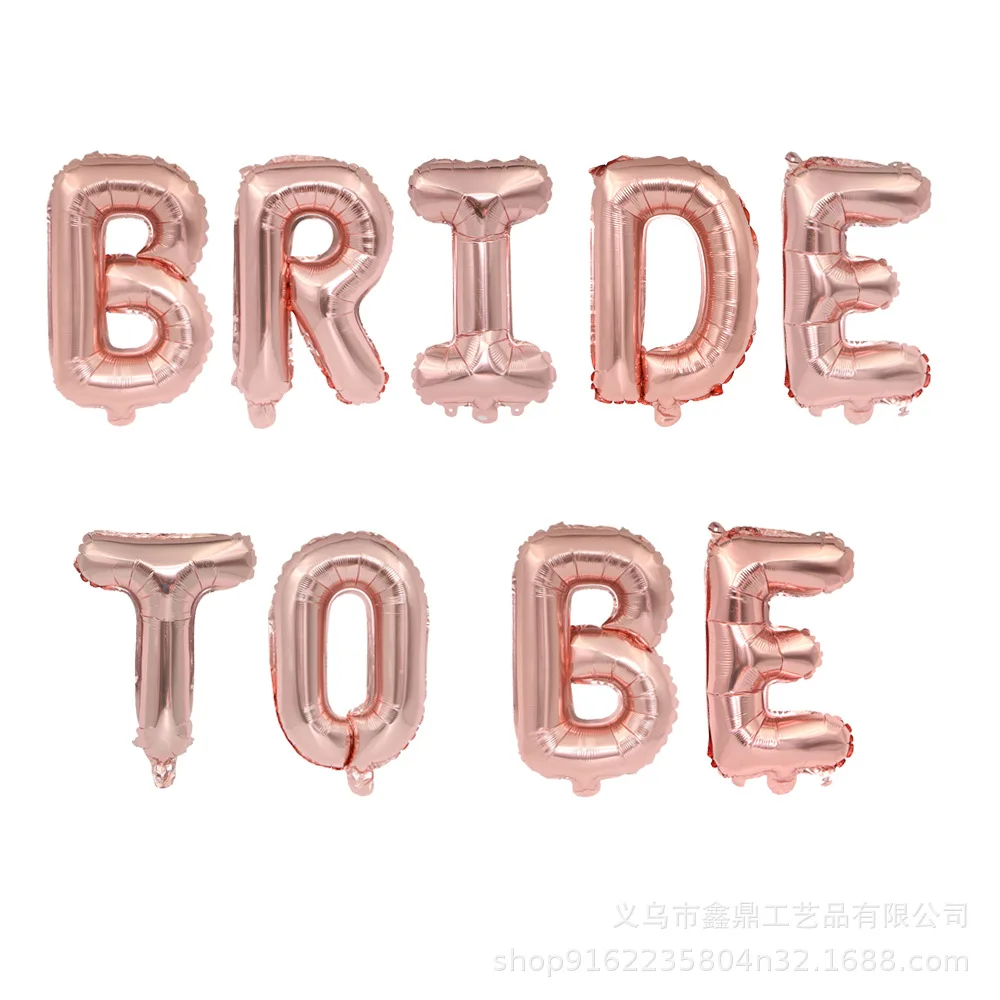 Bride to be Розовое золото вечерние украшения сердце фольги воздушный шар номер конфетти для воздушного шара гелий Свадебный шар День рождения ребенок душ Декор - Цвет: Bride to be