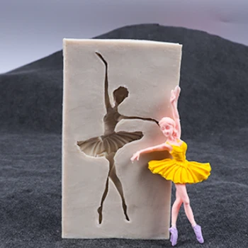 

Ballet Girl Silicone Mold Fondant Mould Cake Decor Tool Chocolate Gumpaste Mold, Sugarcraft, Bakeware, Kitchen Gadget