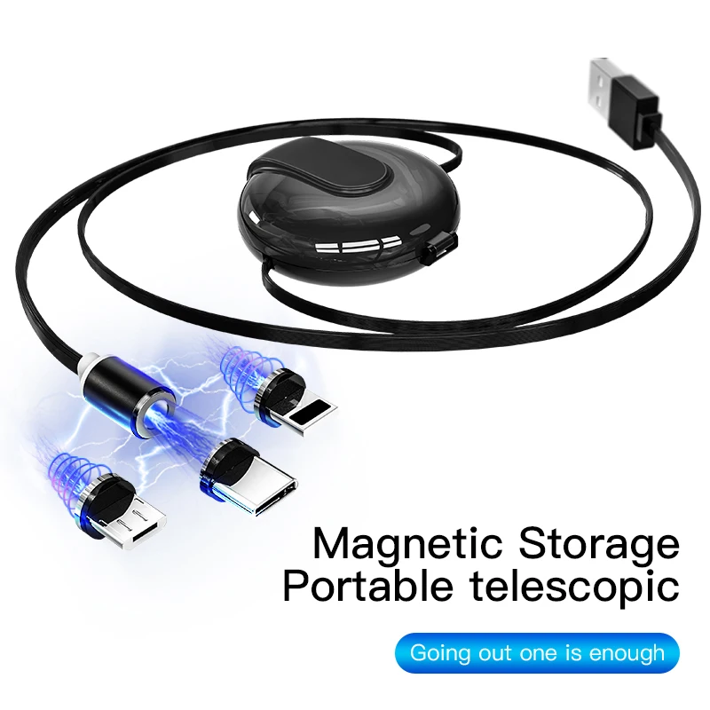 ACCEZZ 1 комплект Магнитный USB кабель для iPhone X XS 11 Pro Max huawei Lighting Micro usb type-C Быстрая зарядка Магнитный зарядный шнур