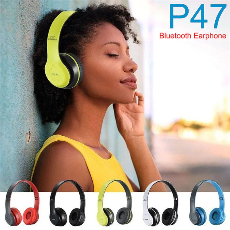 Wireless Headphones Bluetooth 5.0 Foldable Headset Music Stereo Headphone Support TF Card FM Radio for Phone PC Tablet Gift | Электроника