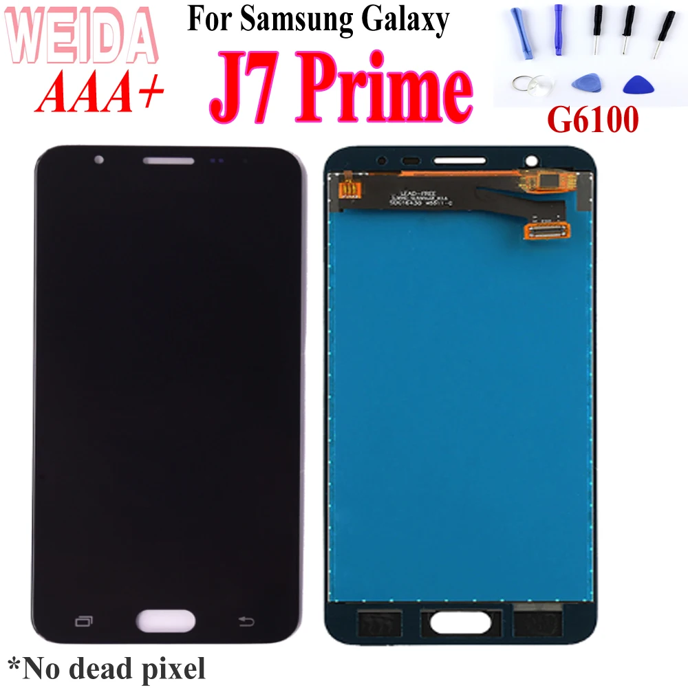 ЖК-дисплей 5 дюйма для Samsung Galaxy J7 Prime G610 G610F G610M сенсорный ЖК-экран с дигитайзером в