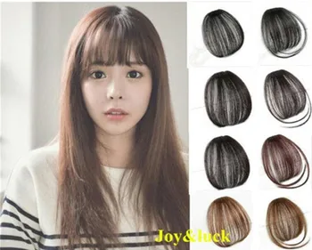 

Joy&luck Front Fringe Hair piece for Women Blunt Clip In Bangs False Hair Extension High Temperature Fiber