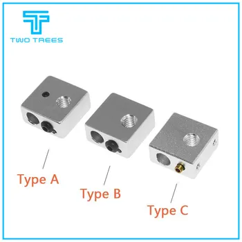 

3D printer Accessories heating block MK7 MK8 dedicated print head heated Aluminum block MK8 Extruder