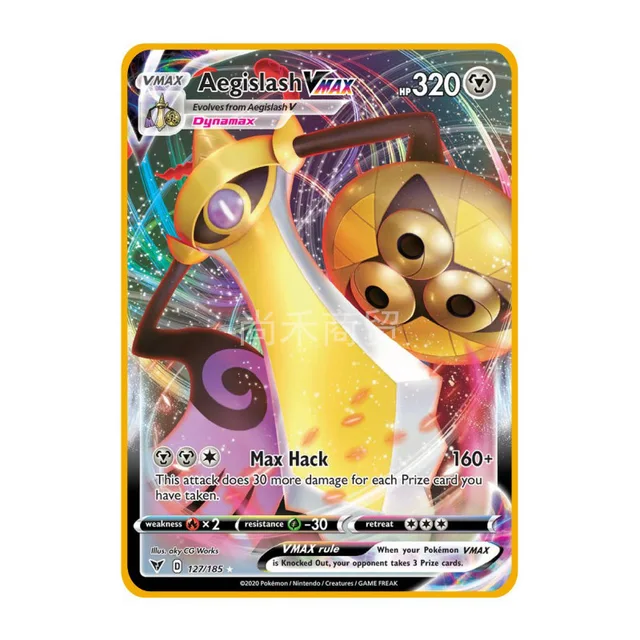 27 Styles Pokemon Metal VMAX Cinderace Eevee Grimmsnarl Toxtriciyt Toys Hobbies Hobby Collectibles Game Collection Anime Cards 5