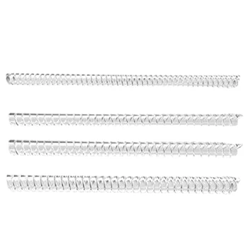 

4pcs/set DIY Spiral Based Guard Jewelry Tightener Elastic Transparent Plastic Invisible Ring Size Adjuster Fitter Insert Clip