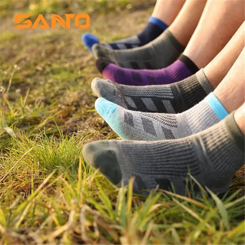 Мужские спортивные носки (3 пар/лот) SANTO/S045 быстросохнущие 50% Coolmax 30% хлопковые теплые носки для пешего туризма на открытом воздухе Мужские спортивные носки (3 пар/лот) SANTO/S045 быстросохнущие 50% Coolmax 30% хлопковые теплые носки для пешего туризма на открытом воздухе