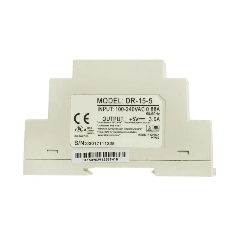 DR-15W промышленные din-рейку импульсный Питание 5V 12V 15V 24V