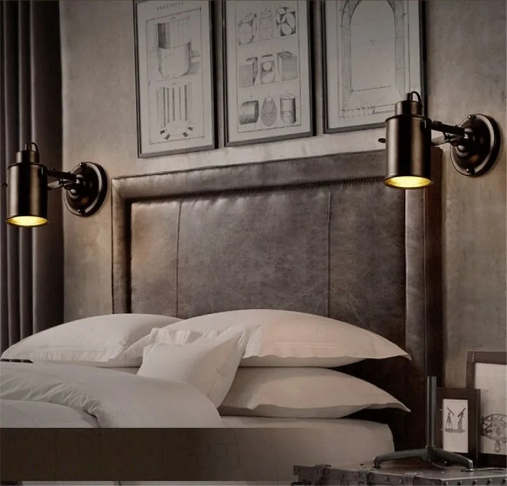 светильники для спальни в стиле лофт