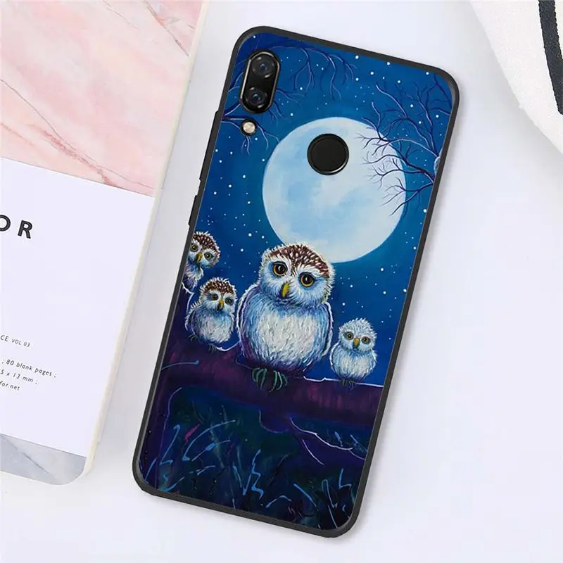 Cartoon cute animal owl