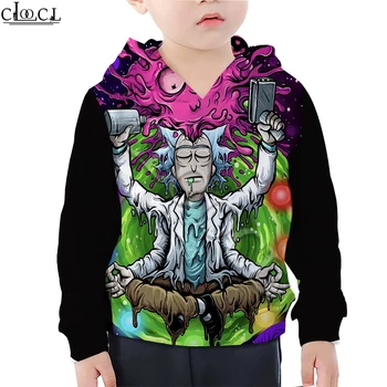 

Child Baby Girl Clothes Rick and Morty Hoodies 3D Print Baby 4 To 13 Years Kids Anime Sweatshirt Boy Toddler Sportswear Pullover