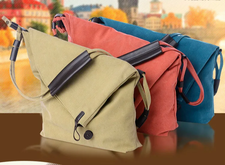 Дизайнерская простая ткань женская сумка-мессенджер повседневная мужская сумка винтажная Женская сумка через плечо дорожные сумки