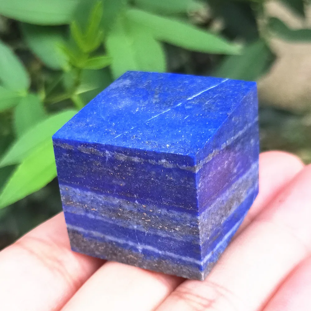 

Natural Lapis Lazuli Crystal Rectangle Paperweight Lasurite Quartz Pperweights Gems Tumbled Stones Polished Healing 60-110g