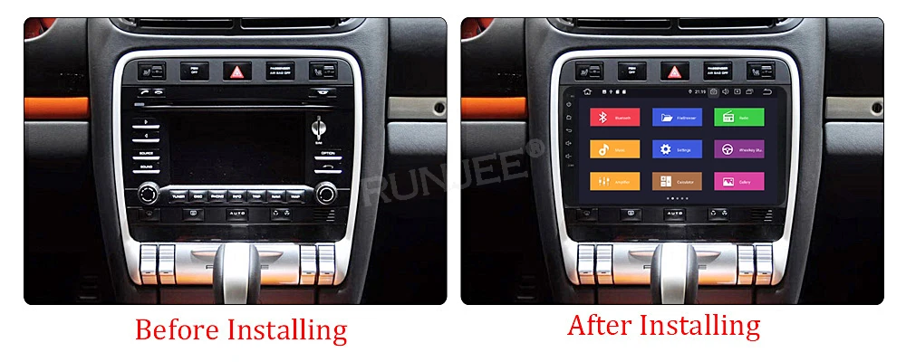 RUNJEE PX6 Android 9 ips DSP Автомобильный мультимедийный видео плеер для Porsche Cayenne 2003-2010 сенсорный экран авто радио резервная камера