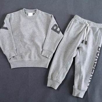 

(pre-sale)-ship In August Can't Wait Don't Order ZMHYAOKE 2020 Autumn High-end 3D Letter Offset Printing Baby Boys Girls Set