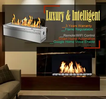 

hot sale 30 inches wifi real fire intelligent smart bio ethanol fire