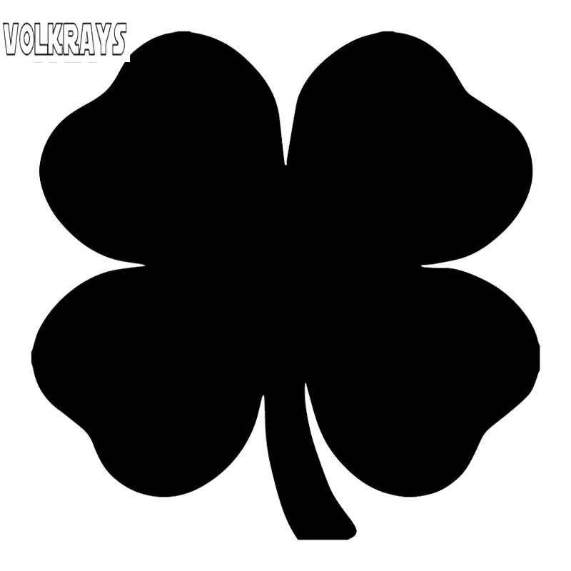 Volkrays мультяшная Автомобильная наклейка четырёхлистная светоотражающая