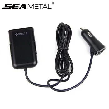 

Car Cigarette Lighter USB Charger 4USB Auto Charge Phone QC Charging Interior Power Adapter Mobile Phone Fast Charge Accessories