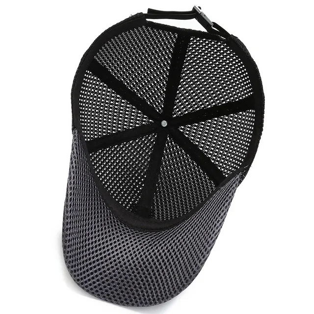  - Summer Women Men Mesh Baseball Cap Brim Patchwork Snapback Label Stick Sunhat Outdoor Breathable Hip Hop Baseball Hats Casquette