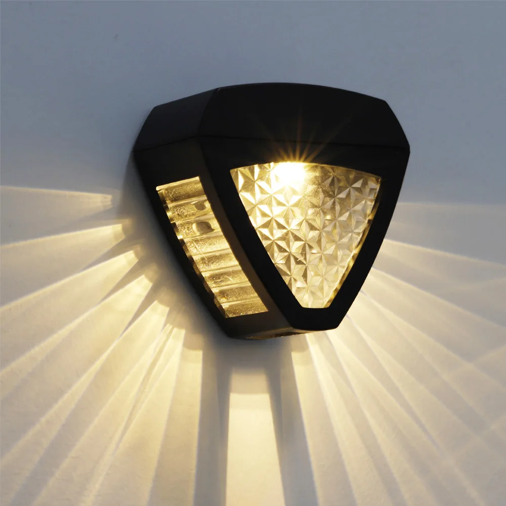 

LED Solar Light Outdoor Waterproof Wall Lighting Solar Powered Lamp Wall Lamps for Garden Fence Stair Decor LED Street Light