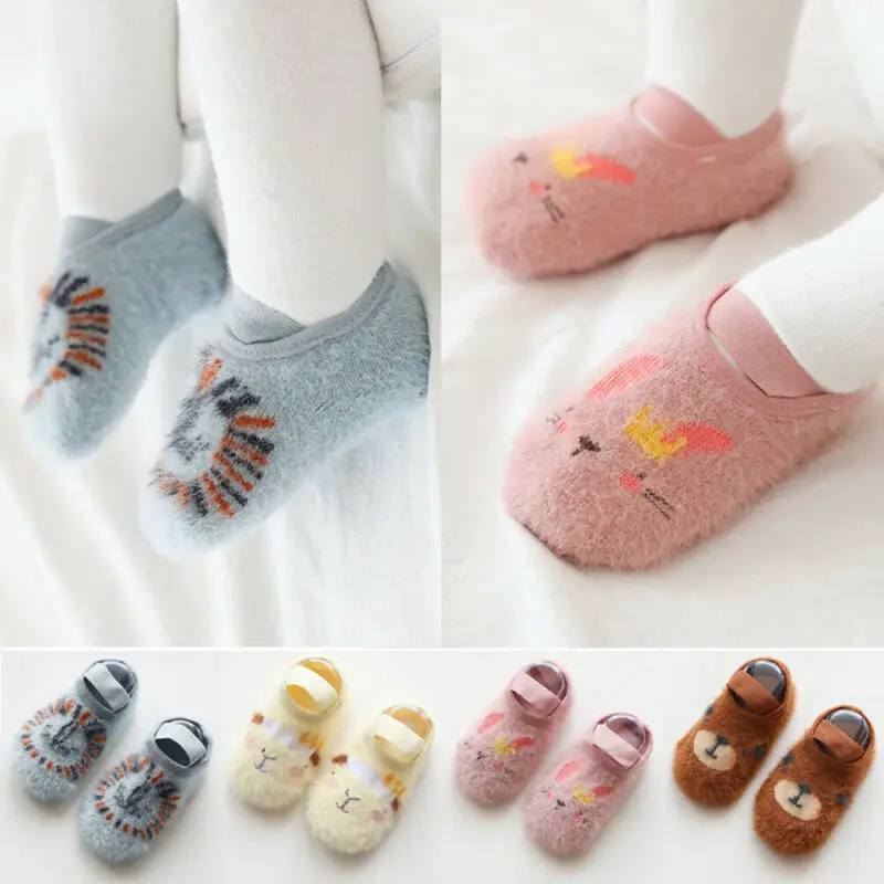 Унисекс Детские носки-милые детские Нескользящие хлопковые носки для малышей; Дети От 0 до 3 лет