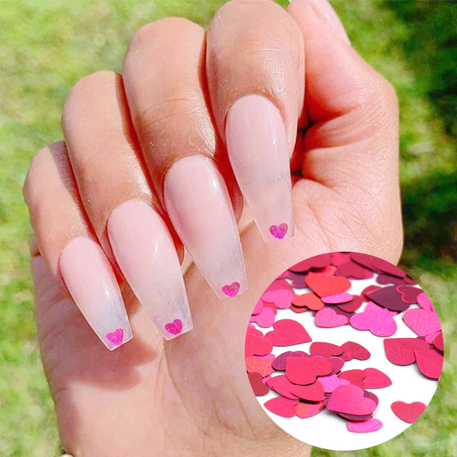 4pcs Valentine'S Day Holographic Love Butterfly Red Chunky Nail Glitter The  Chameleon Laser Mixed Hexagon Colorful Sequin For Gel Polish DIY Nails  Accessories