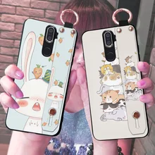 Conejo gato lindo casos de teléfono para Nokia 5 5 5 6 6 7 8 9 PureView X5 X6 X7 5,1 de 6,1 más de 8,1 de moda soporte cordón cubierta(China)