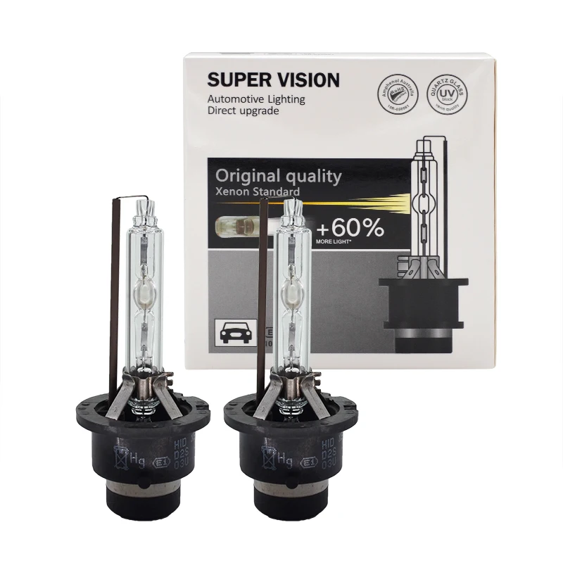 KYSQAIR 2PCS D2S Replacement 35W HID Bulbs 5500K Super Bright 35W D4S Auto HID Xenon Bulb D2 D4 Car Lights For Toyota Lexus (2)