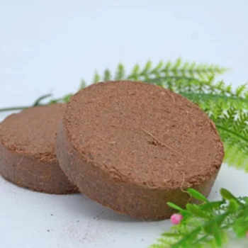 

5 Pcs Coconut Fiber Soil Seedling Planting Compressed Organic Coconut Nutrient Soil Gardening Supplies for DIY Balcony Planting