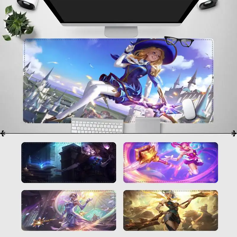 Прочный Коврик для мыши League of Legends Lux ПК геймерский коврик ноутбука Настольный