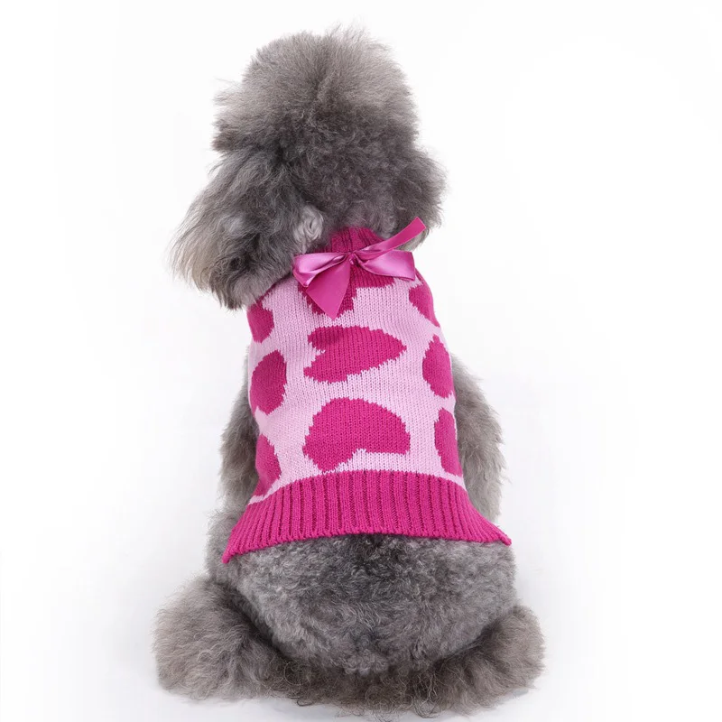 Свитера для маленьких собак с изображением оленя; пуловер для маленьких собак; вязаная одежда; Рождественский Щенок Чихуахуа; Тедди; Осенняя вязаная одежда; XS S M L
