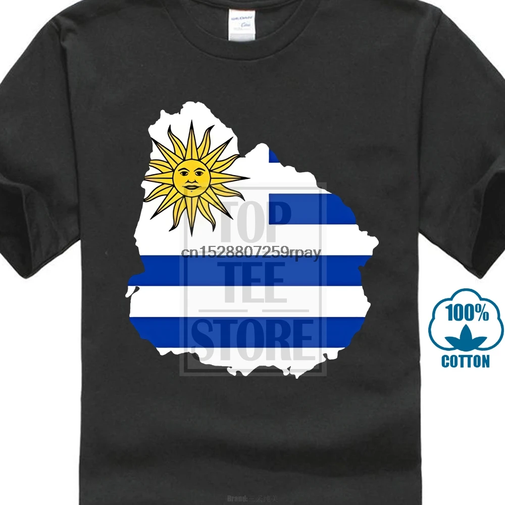 Футболка Uruguay с принтом в виде флага топы летняя модная Высококачественная