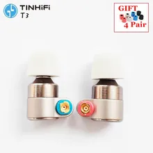 TINHIFI T3 в ухо наушник 1DD+ 1BA Ноулз привод HIFI наушники металлические наушники-вкладыши с позолоченным OFC SPC кабелем T2 T3 P1 S2