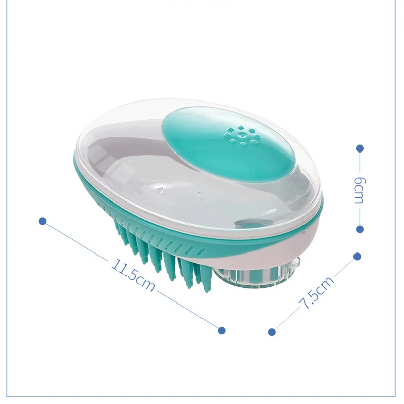 Щетка для ванны для собак, расческа, силиконовый шампунь для спа-процедур, Массажная щетка для душа, расческа для удаления волос для собак, кошек, инструмент для чистки домашних животных