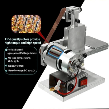 

Multifunctional Grinder Mini Electric Belt Sander Diy Polishing Grinding Machine Cutter Edges Sharpener Belt Grinder Sanding