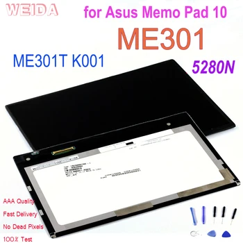 

10.1" for Asus Memo Pad 10 ME301 ME301T 5280N K001 LCD Display Touch Screen Digitizer Assembly Frame for N101CG-L21 Tablet PC