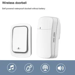 Sonnette sans fil auto alimentée avec télécommande, sécurité à domicile, bienvenue, 150M, étanche IP68, Signal fort 