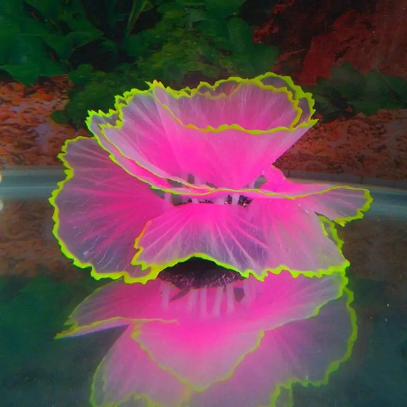 Artificial Lettuce Coral Simulation Underwater Plants Aquarium Fish Tank Decor Add a Unique Landscape Colorful Beautiful