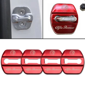 

4pcs Car Styling Case For Nissan For alfa romeo giulia stelvio Auto Styling Door Lock Protector Covers Accessories
