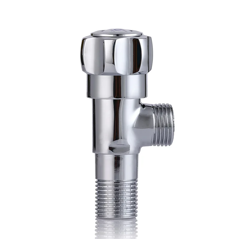 

Chrome-Plated Brass Triangle Valve Copper Thick Angle Valve hot and Cold Water Valve on-off Valve Extension Type hot and Cold