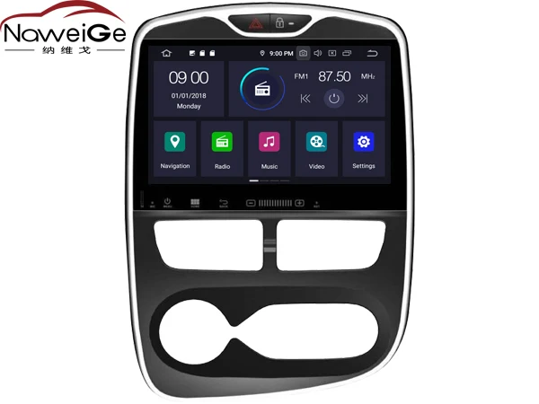 

NaweiGe 10.1Inch Android Octa core 9.0 PX5 4+32GB Car dvd for Renault Clio 2015 Autoradio GPS Navigation Car Multimedia Players