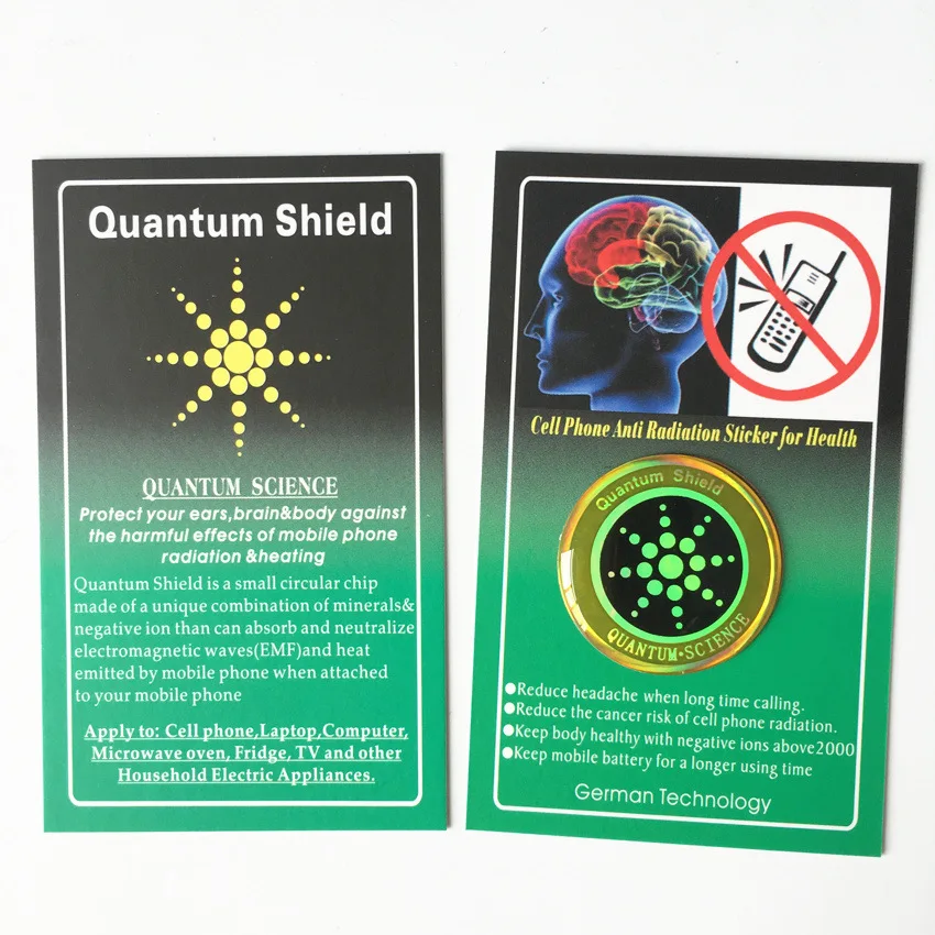 6pcs Quantum Shield Sticker Mobile Phone Sticker For Cell Phone Anti Radiation Protection from EMF Fusion Excel Anti-Radiation