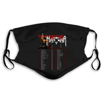 

NEW Manowar The Final World Tour Black Size Summer Style Funny Mask women kid's PM2.5