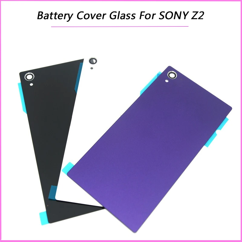 Rear Glass Back Battery Cover Door For Sony Xperia Z2 D6543 L50W D6503 Housing With NFC Antenna Replacement Parts | Мобильные